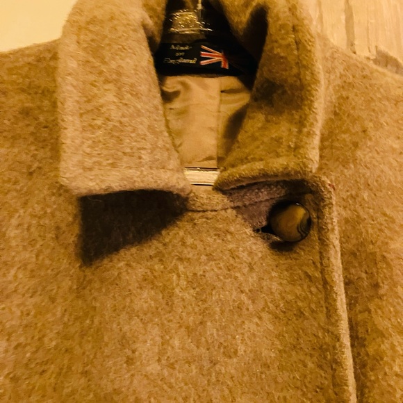 Classic Women's lama Wool in Coat double breasted super warm - Picture 5 of 9